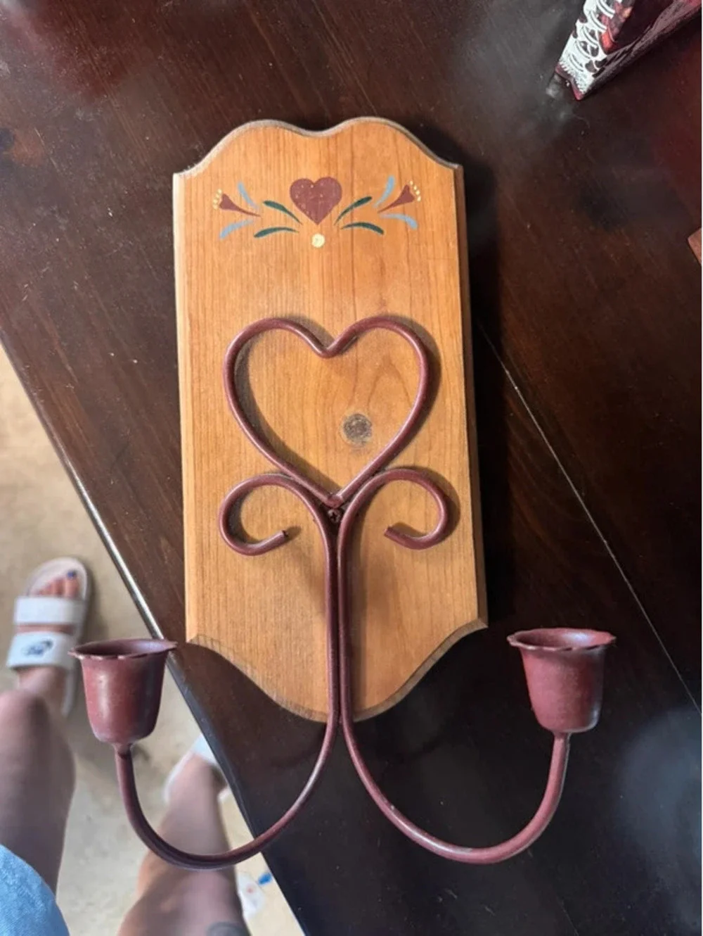 Heart wall sconce